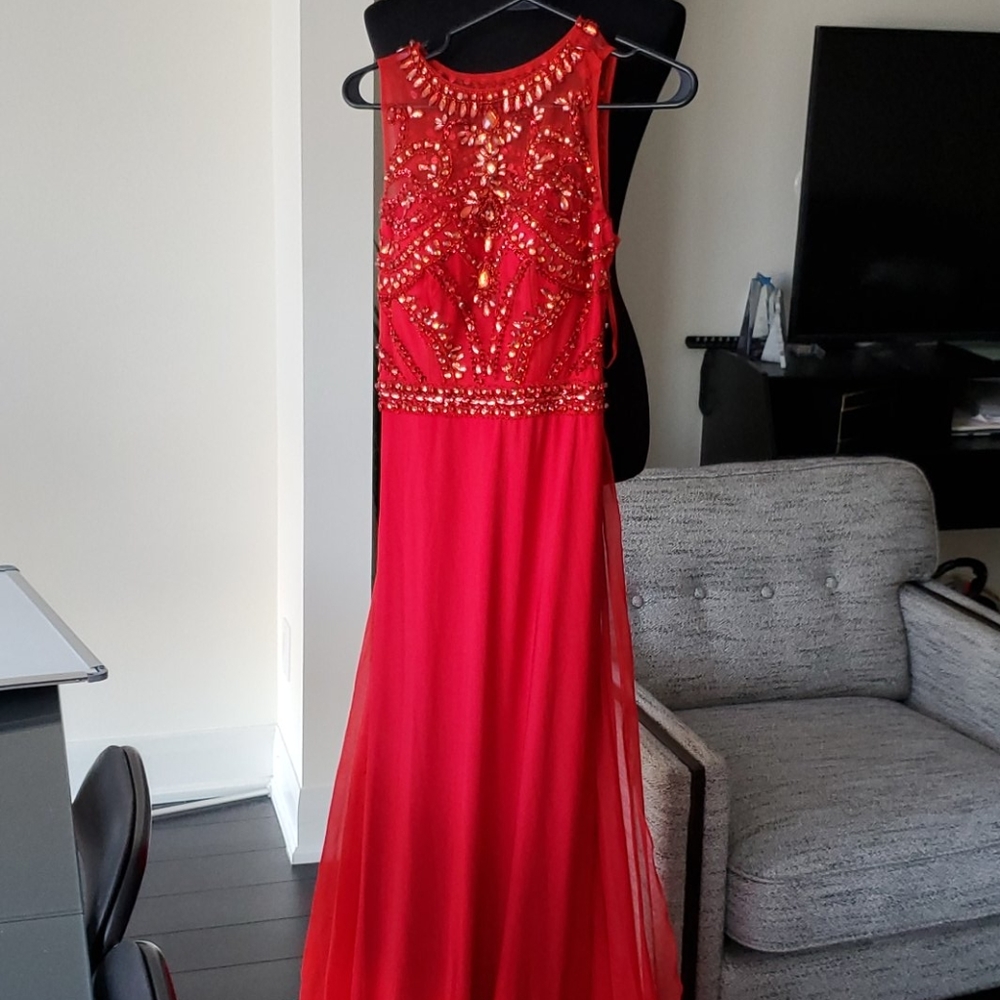 Red Evening Gown
